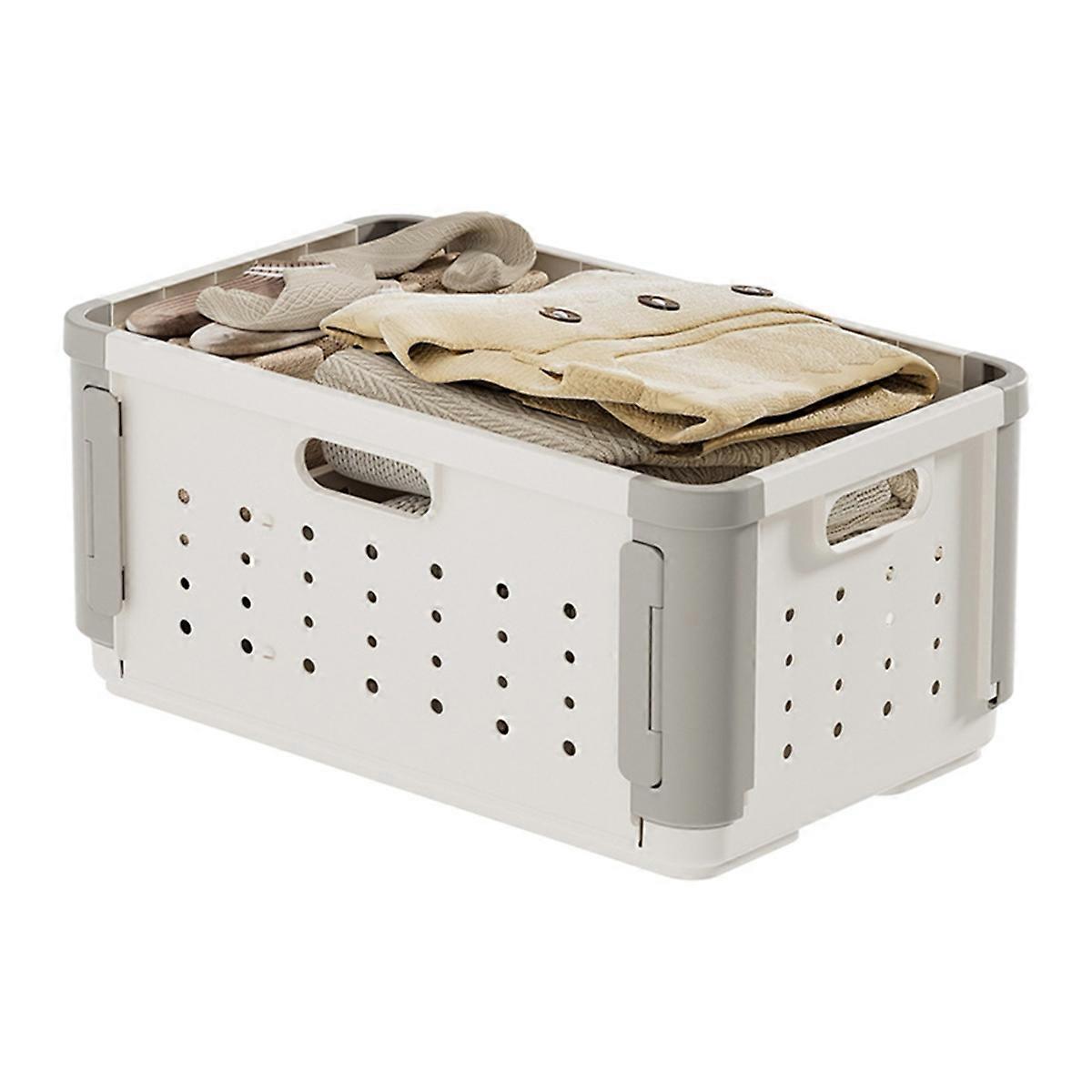 Foldable Dirty Clothes Basket - Folding Dirty Laundry Basket in Bathroom,Movable & Multifunctional