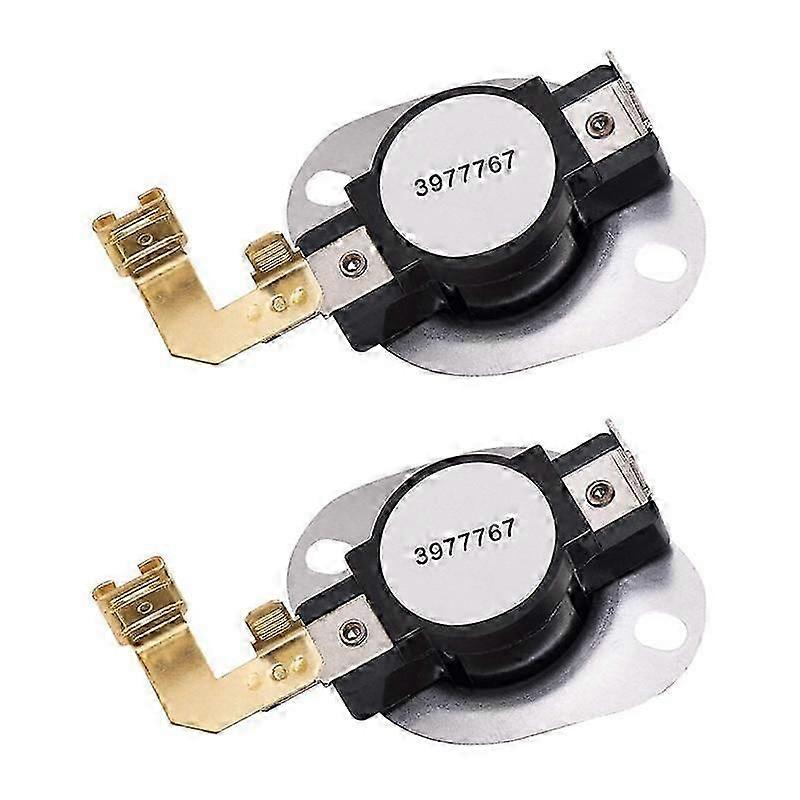 2 PCS 3977767 Dryer Thermostat Replacement Part - Easy To Install - Replaces 3399693 WP3977767 WP39
