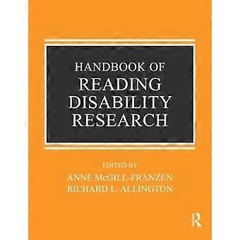 Handbook of Reading Disability Research