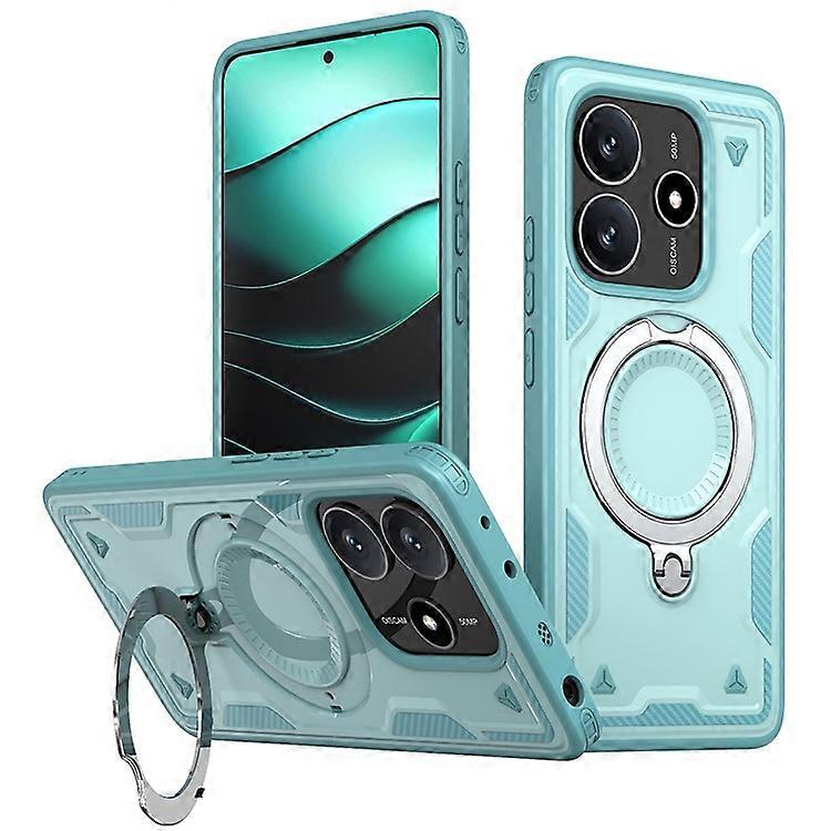 Compatible For Xiaomi Redmi Note 14 5G Case Compatible with MagSafe Military Protection PC+TPU Kickstand Phone Cover