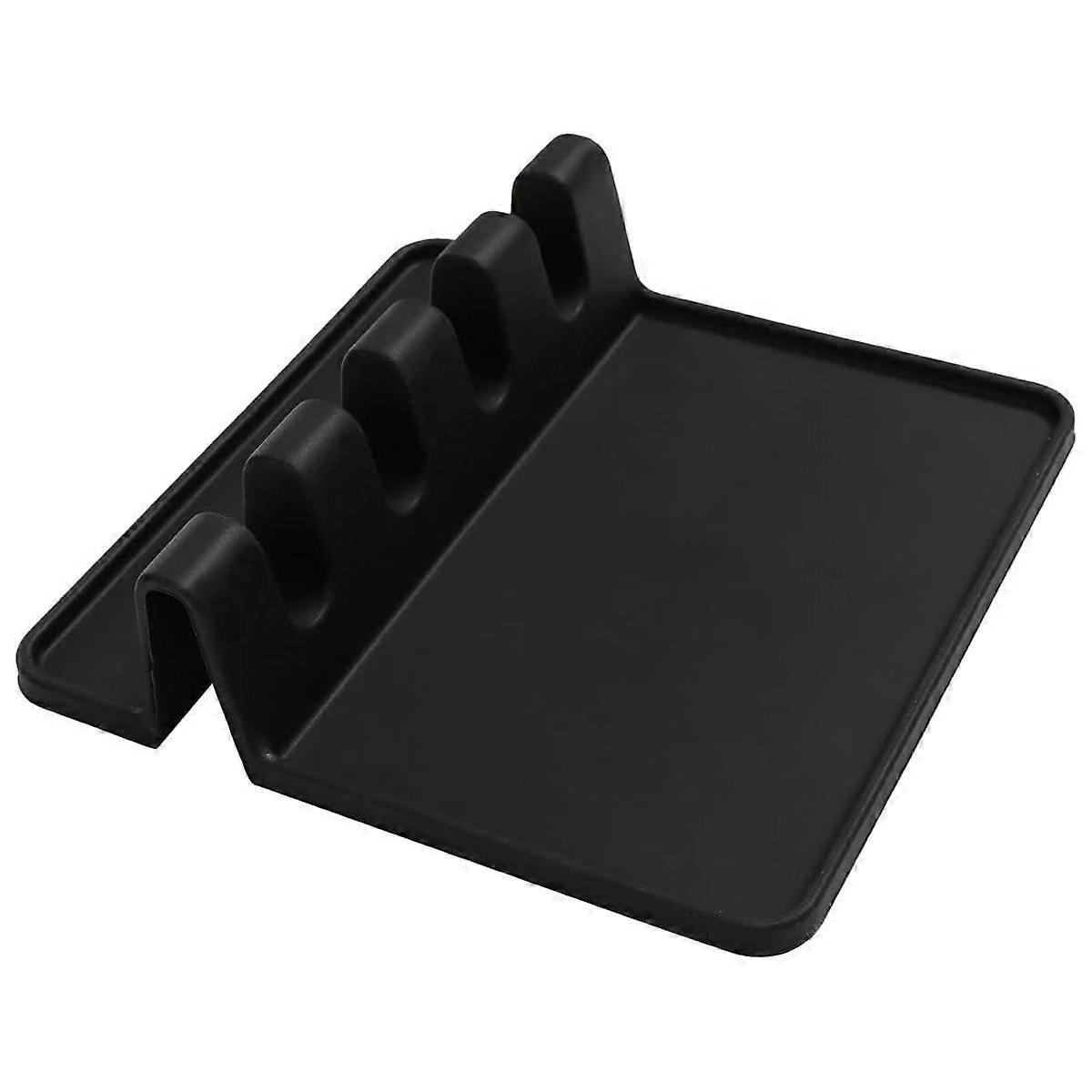 Silicone rack with drainer to protect countertops and splashbacks