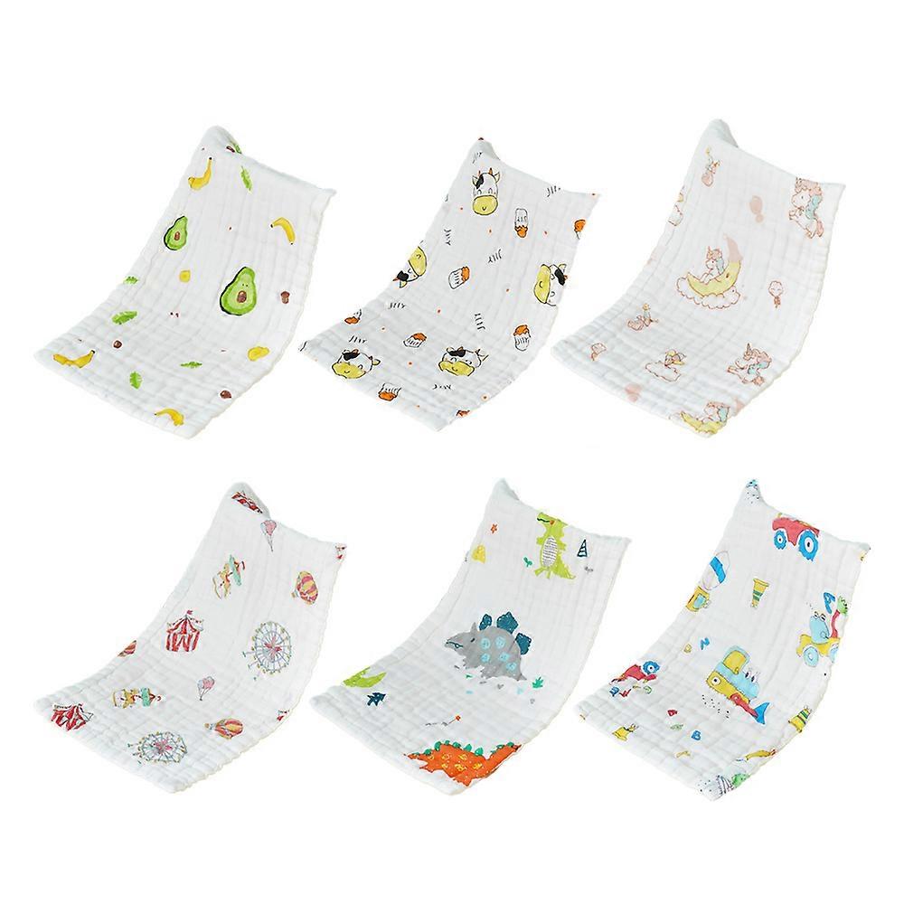 6 lager gasbinda för barn, 25*50 bomull