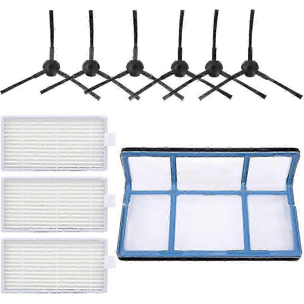 Filter Side Brushes Replacement Parts Set For Ilife V3 V3s V5 V5s