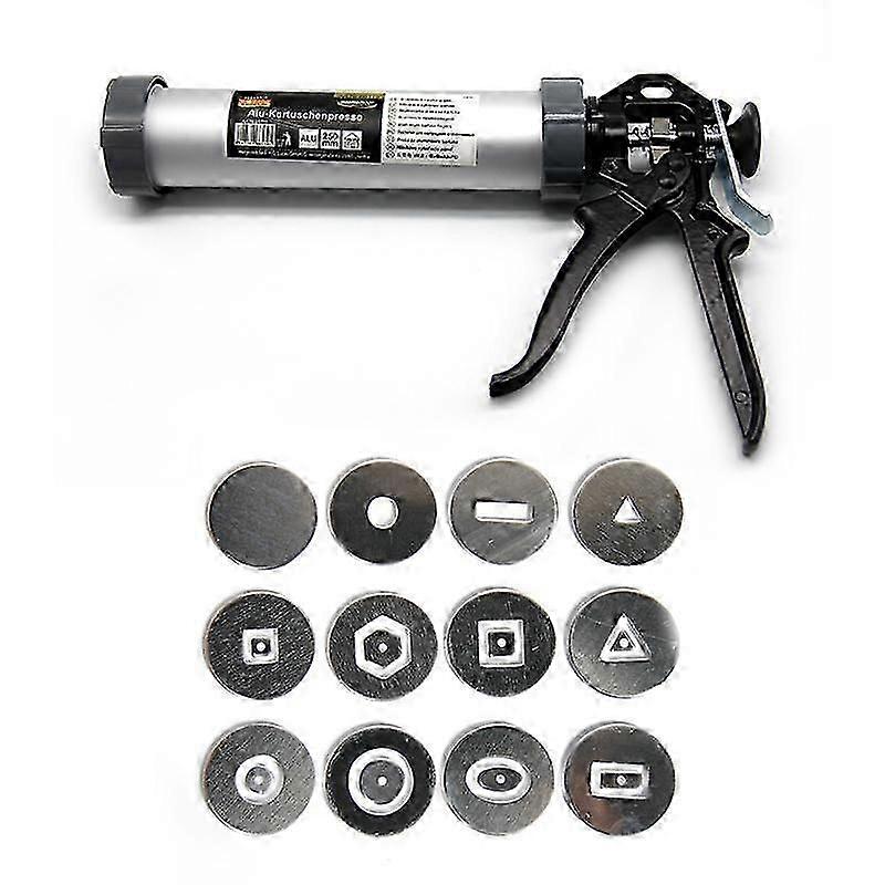 Hollow Mud Stick Extruder Set DIY12 Typer Soft Hollow Mud Stick Håndholdt Mud Squeezing Gun Clay Modeling Tool Keramikk Verktøy