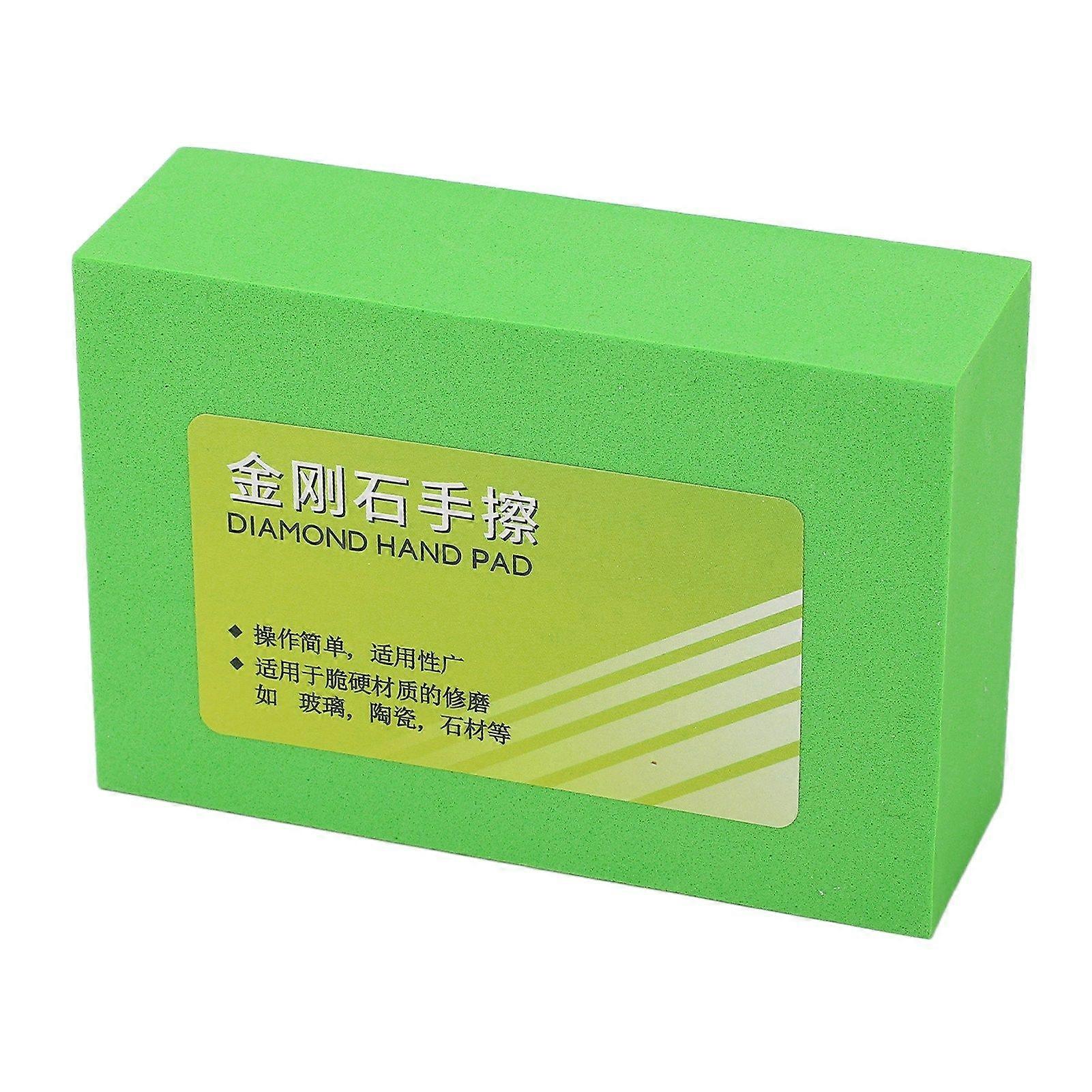 Diamond Polishing Pad 400 Grits Hand Sanding Block Sponge Tool for Stone Tile Glass