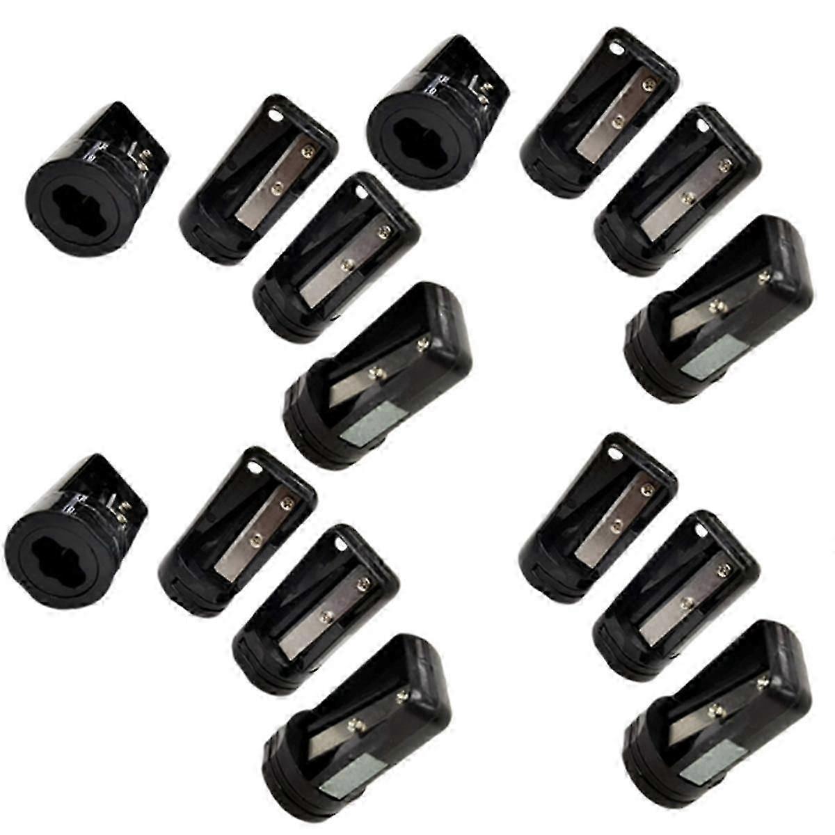 15pcs Octagonal Carpenter Pencil Sharpener Square Oval Carpenter Pen Manual Sharpener