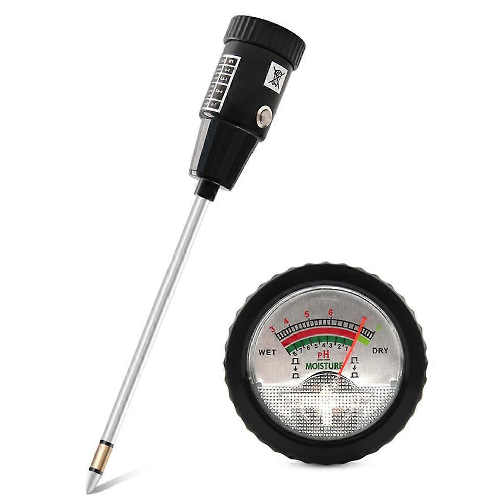 Soil Tester pH & Humidity Tester Soil pH Value & Moisture Testing Tool No Battery Required for Indoor Outdoor Orchard Garden Planting Cultivating