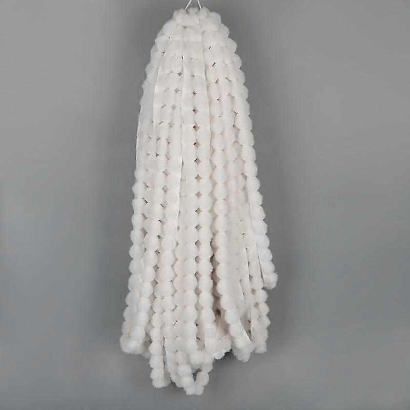 1 Meter For Garment Edge Ribbon ,Ball Shape Furry Accessories Imitation Otter Rabbit Fur Trim Shoes