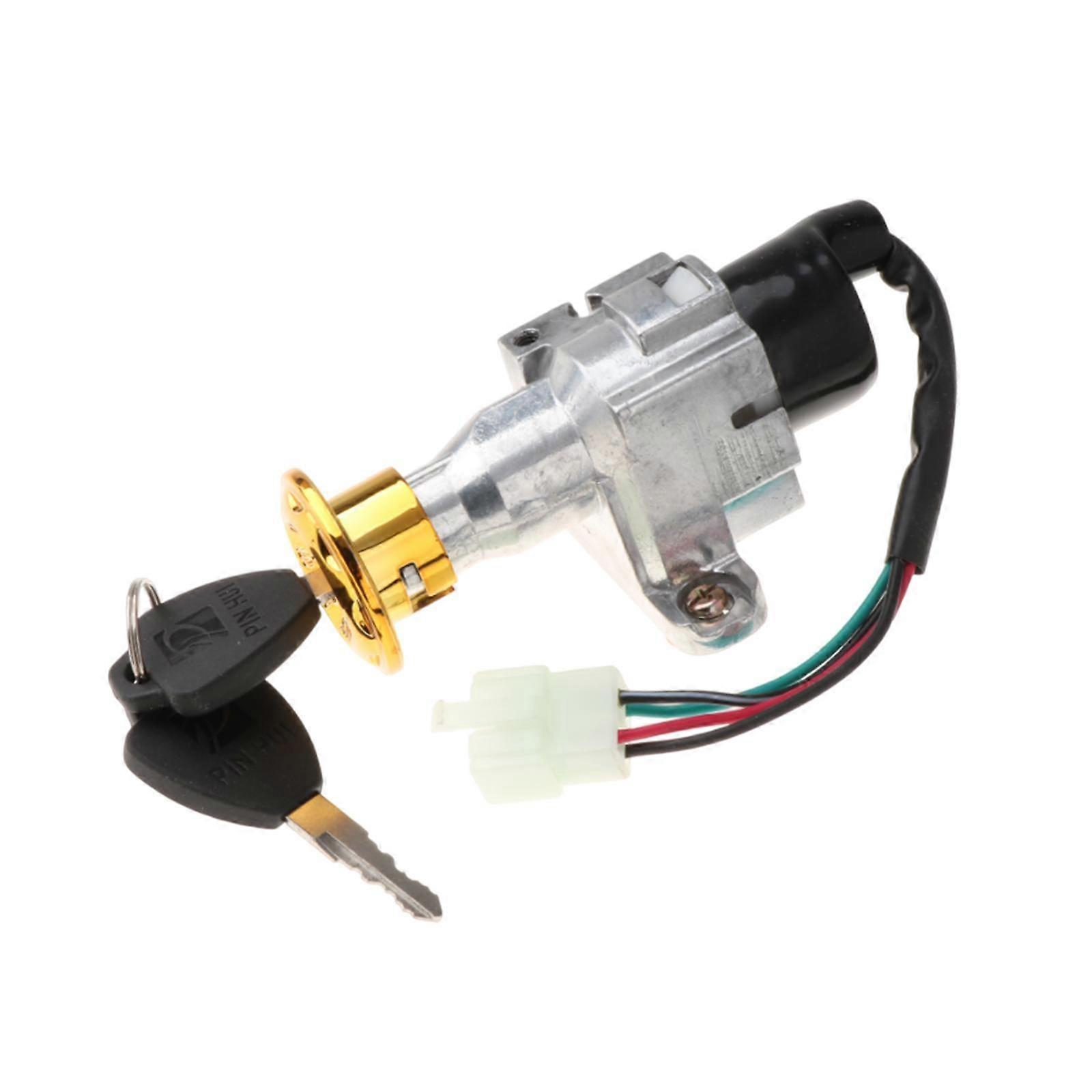 E-bike Ignition Lock Ignition Switch Key Lock Set with 2 Keys Electric Bike