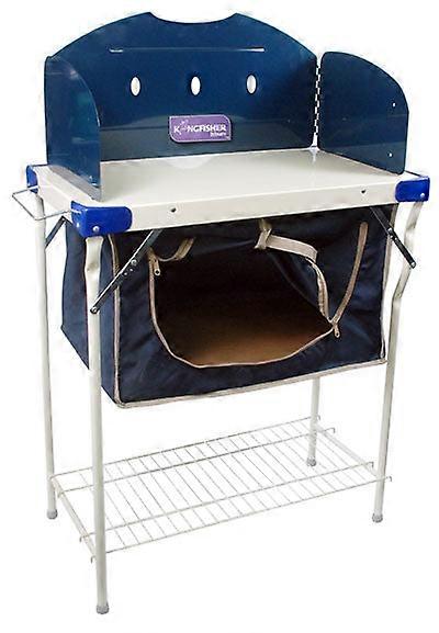 Folding Camping Kitchen Pantry Set / Work Station With Cupboard