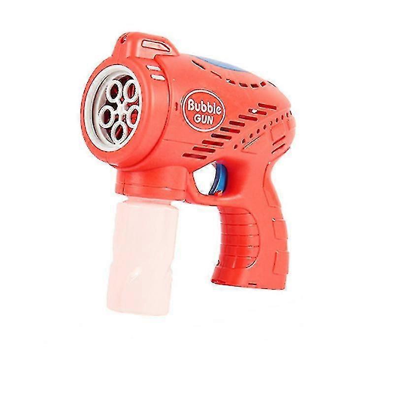 Children's Electric Light Five-hole Bubble Gun Toy Automatic Bubble Blowing Machine