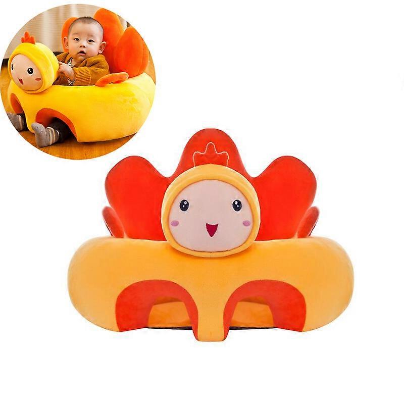 Baby Floor Seat with Portable Convenience, Supportive Ergonomic Design for Over 6 Months, Non-Slip Bottom Ensures Safety, Cute Animal Shape, Healthy