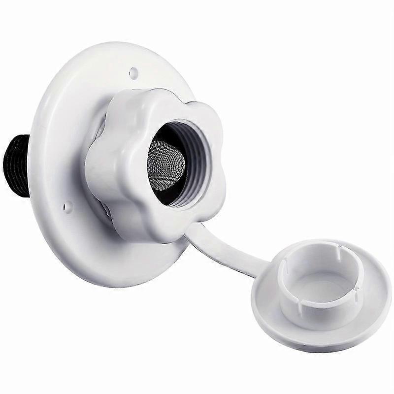 Łatwy w podłączeniu dopływ wody do kampera z zaworem zwrotnym | Szczelny kołnierz do kamperów i przyczep | Bezpieczne połączenie z miastem