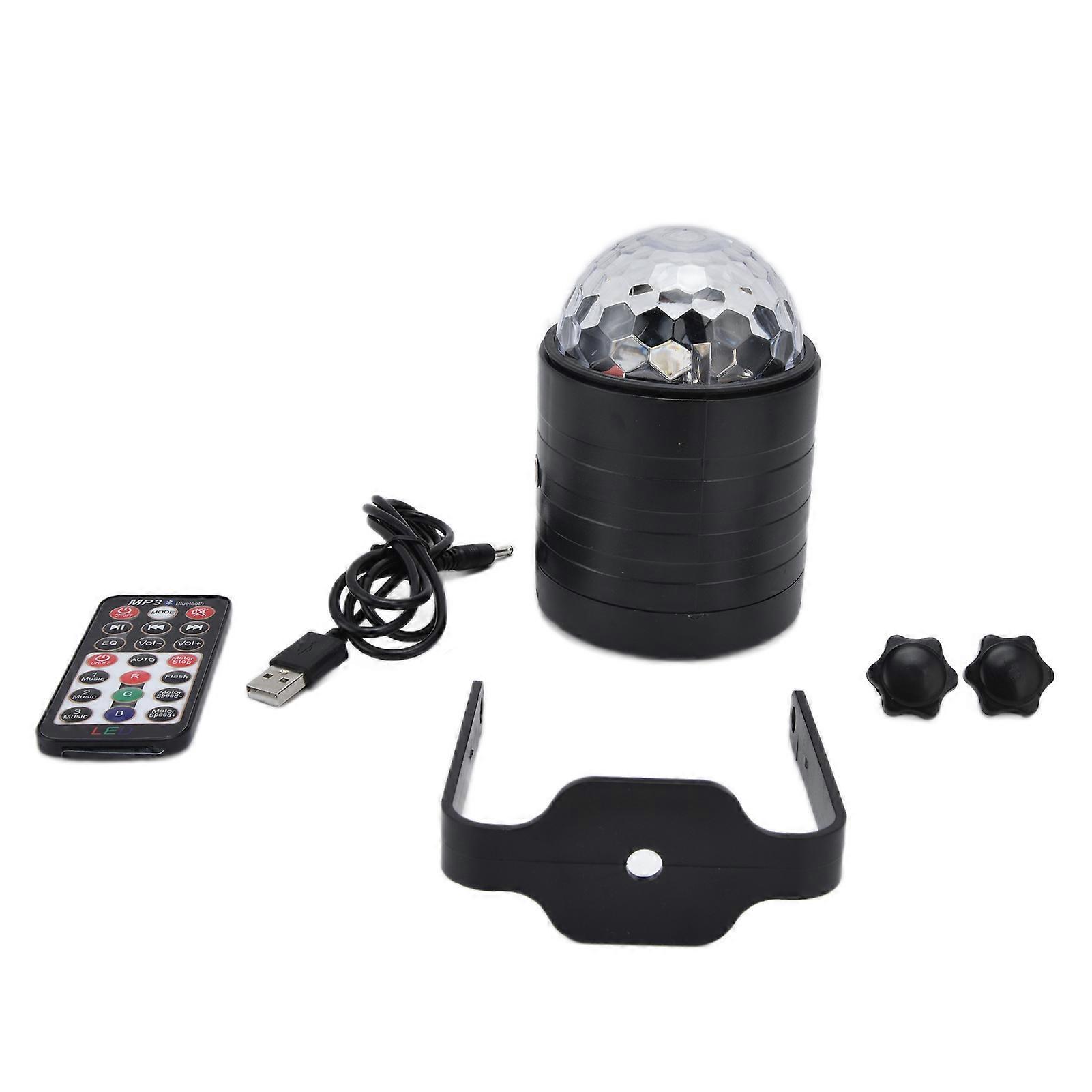 21-Key USB Charging Bluetooth Music Rotating LED Party Light for Bars, Dance Halls, and Events, Multi-Color Effects