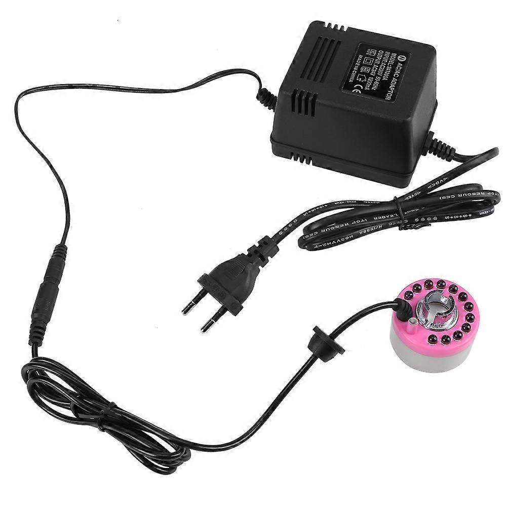 12 LED Mist Maker for Water Fountain and Pond - 1Pc Humidifier with Changing Lights, Aquatic Decoration Accessory