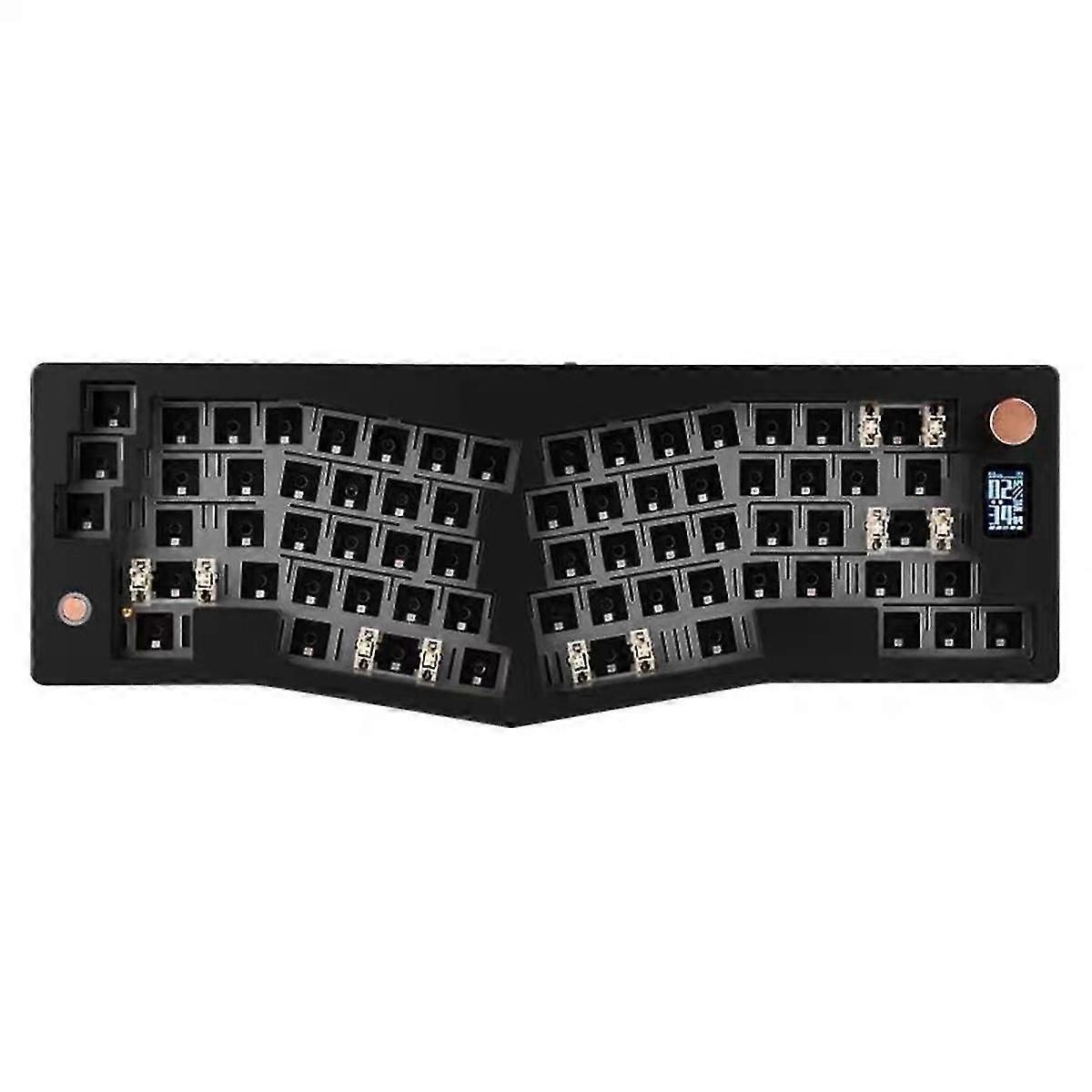 Abm066 -mode Mechanical Keyboard Ergonomic Gasket Bluetooth Via Customization Kit Multi-function,bl