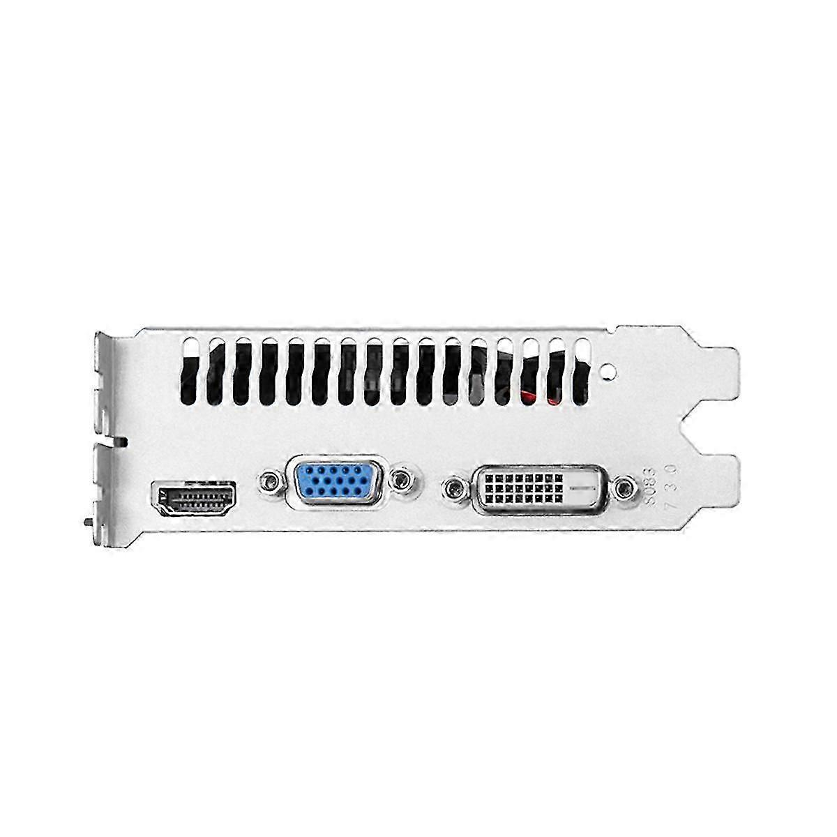 Carte graphique Geforce GT710 2 Go DDR3 64 bits 954 MHz 667 MHz 28 nm PCle X8 2.0 VGA+HD+DVI Carte graphique