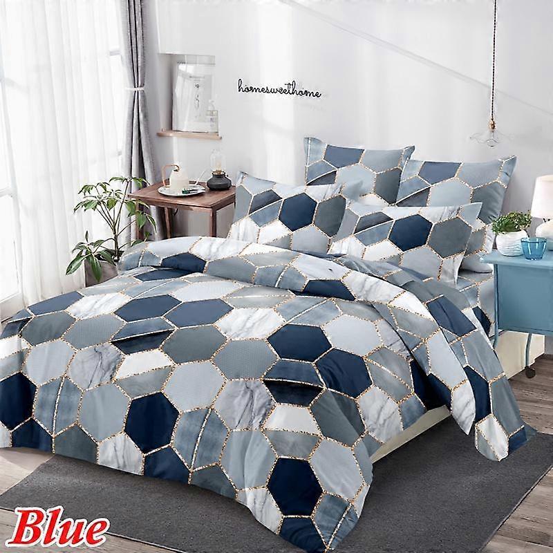6 Colors Duvet Cover with Pillow Shams Set Soft Brushed Fabric Comforter Covers 8 Size Single Double Full Queen King Size Bedding Sets