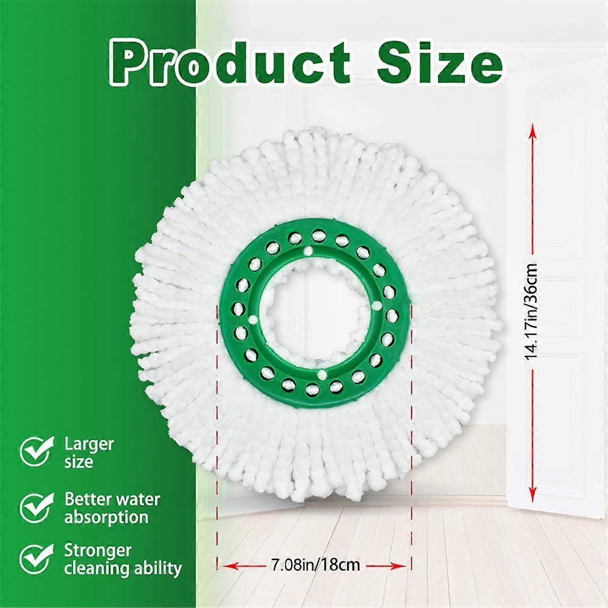 Mop Head Replacement for Libman Tornado Spin Mop Replacement Head