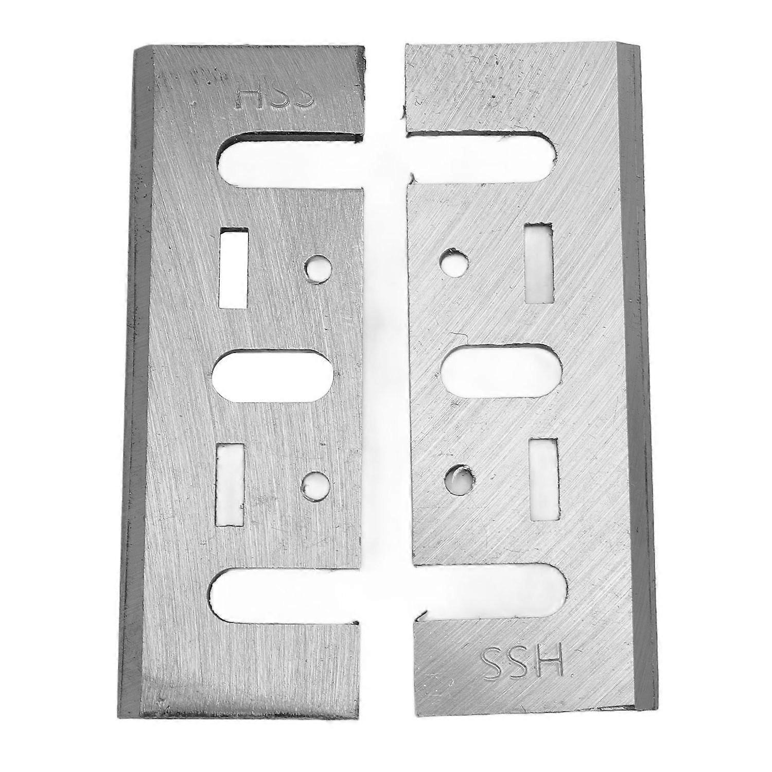 2Pcs Planer Blades HSS 82mm Electric Handheld Planers Replacement for N1900B KP0810 XPK01 D26676 DW6