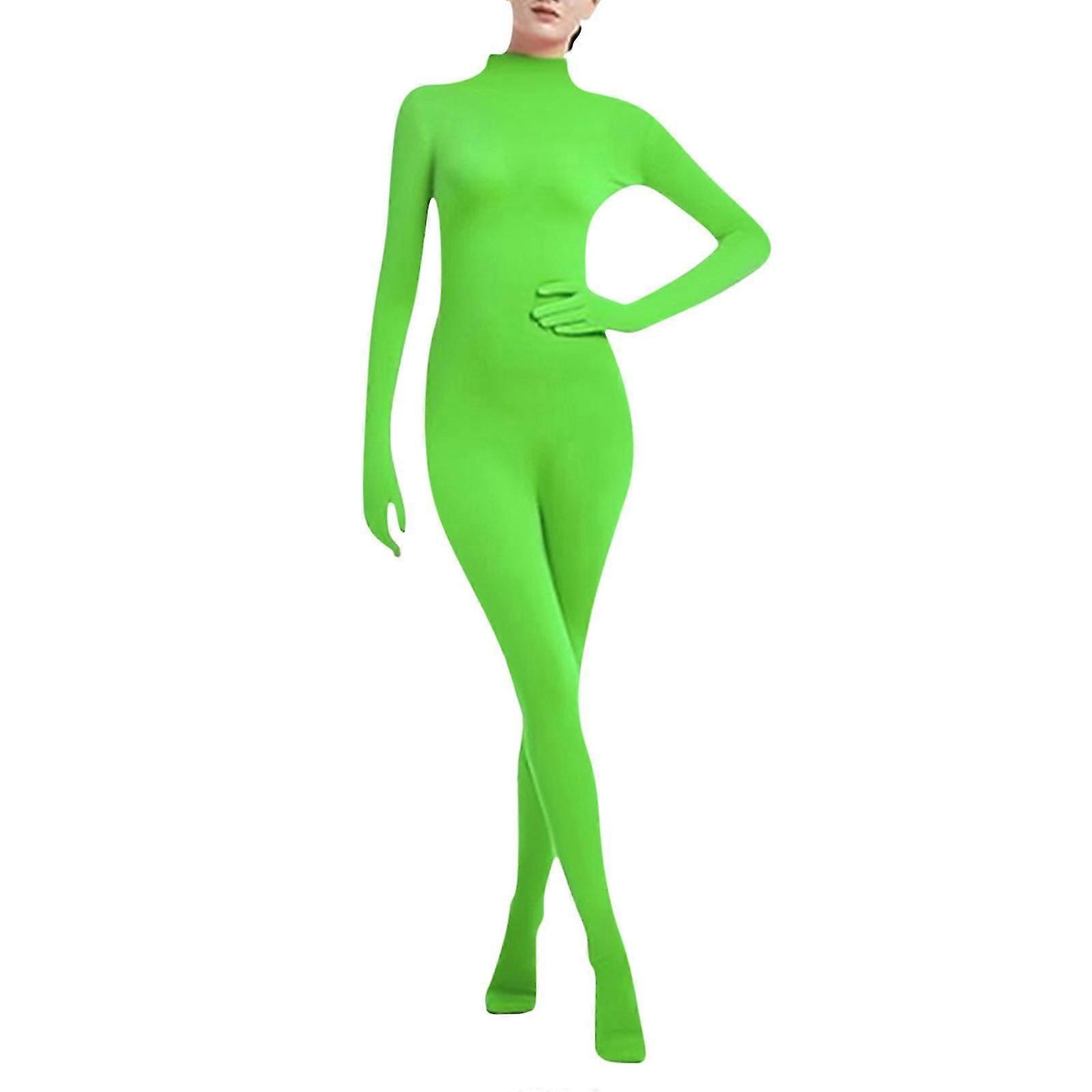 Mænd Kvinder Zentai Dragt Tætsiddende Buksedragt Helfarve Voksen Kostume Scene Performance Kostume
