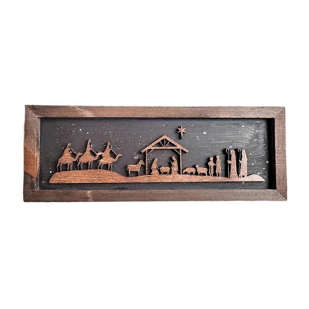 Weihnachtskrippe Wandkunst Weihnachtskrippe Wanddekoration für