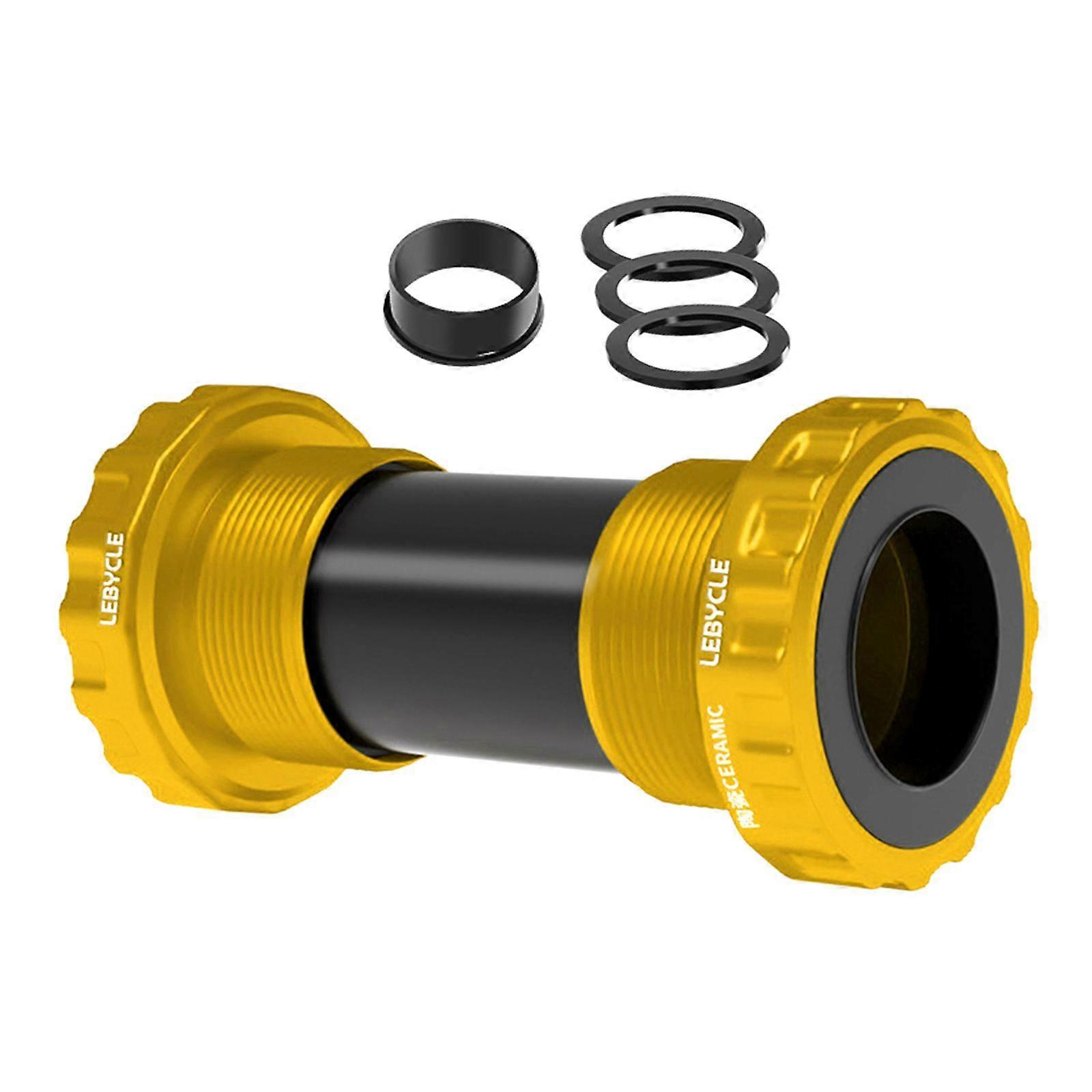 Lightweight Bike Bottom Bracket, Aluminum Alloy with Spacers ,MTB Road Bottom