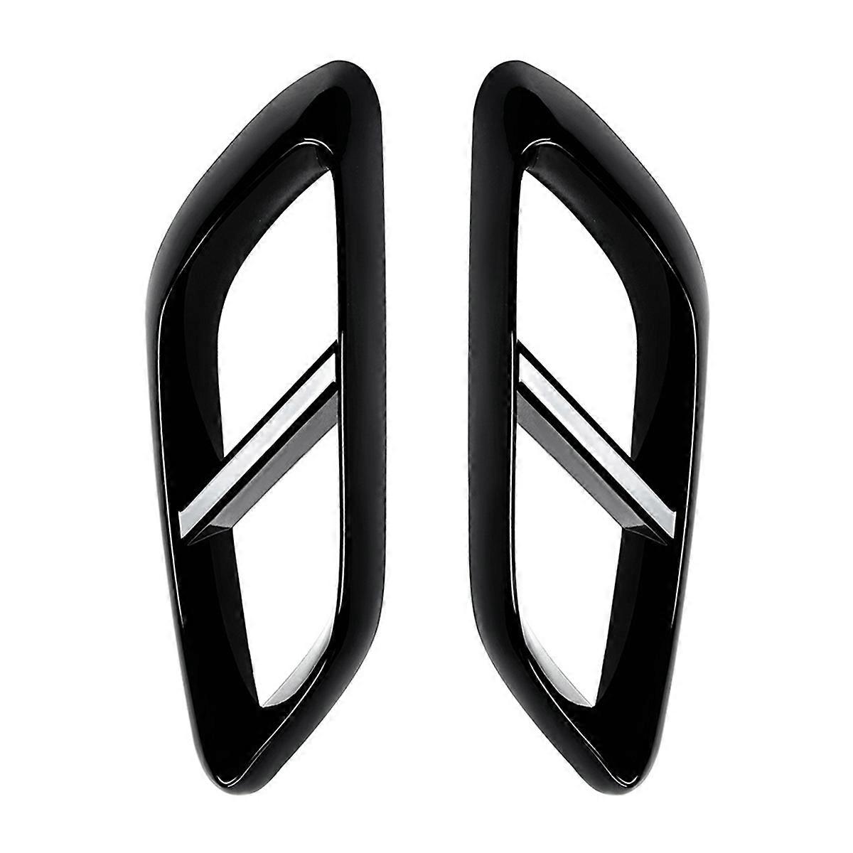 Dekorationsramme til bagsæde - blank sort