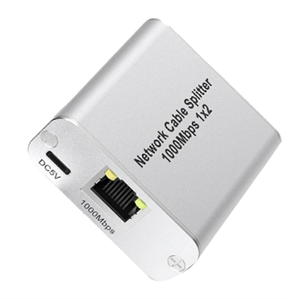 Ethernet Splitter 1 zu 2 High Speed Gigabit Ethernet Switch 2 Port Internet RJ45 LAN Splitter für Ca