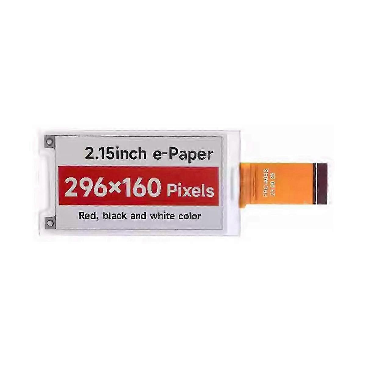 2.15-Inch E-Paper Electronic Module 296x160 Pixels SPI Communication HAT+ Standard for ,B