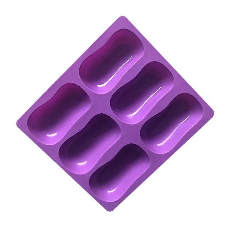 6 Grids Handmade Aromatherapy Soap Mould Baking DIY Silicone Molds
