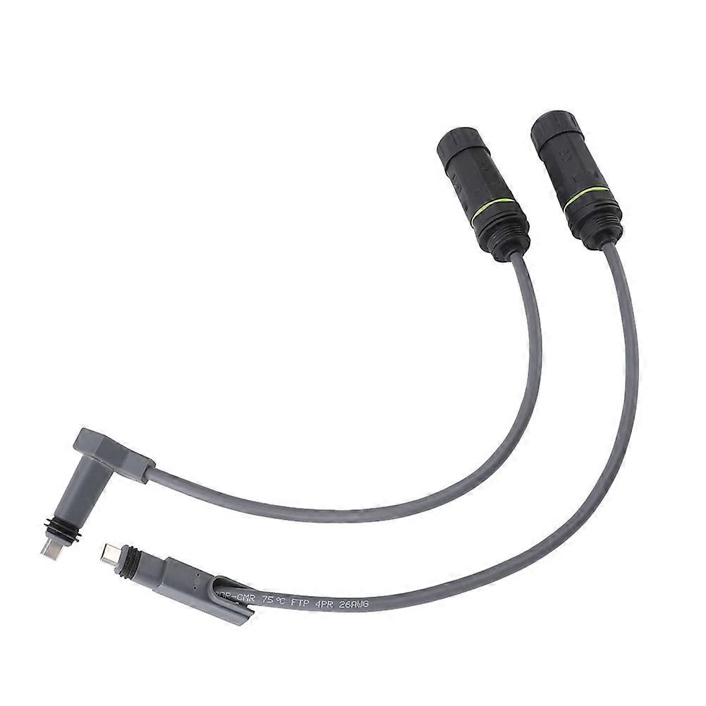 2PCS Plug to RJ45 Adapter for 1200Mbps IP68 Waterproof