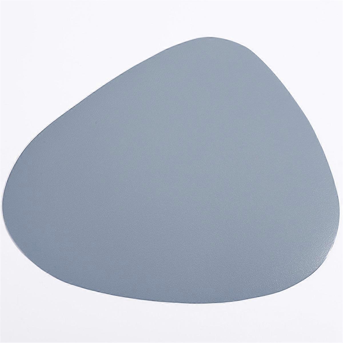 4Pcs Placemats for Table Non- Coaster Leather Place, Light Blue