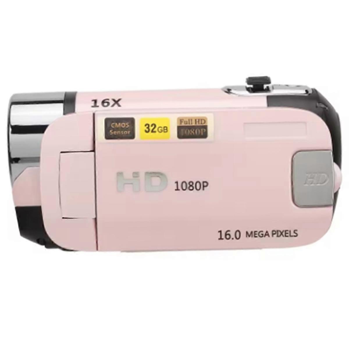 1080P Digital Camera 2.4 Inch Rotatable Screen Camcorder 16X Zoom HD Video Recorder with Fill Light 