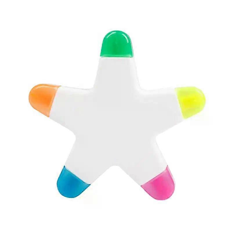 Evidenziatori creativi, pennarelli triangolari per studenti, pennarelli 3 in 1, tripli colori fluorescenti portatili
