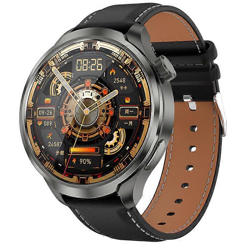 Smartwatch with Bluetooth Calling, Heart Rate, Blood Oxygen, Blood Pressure Monitoring, Compass, and Multiple Sports Modes(Black)