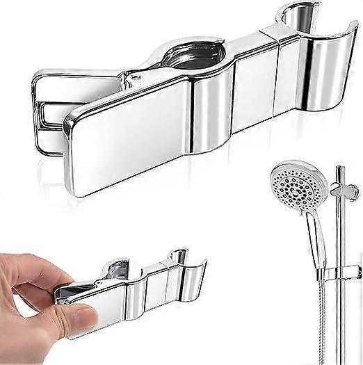 22-25mm Replaceable Shower Holder (Plating Type), Shower Head Holder, No Drilling Needed, Chrome Metal Handheld Shower Holder, Suitable for Hand Showe
