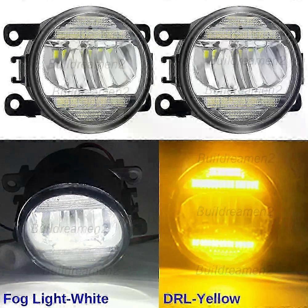 Compatible 2in1 30w H11 Car Led Fog Light With Daylight Drl Function High Bright For Toyota Proace 2013 2014 2015 2016