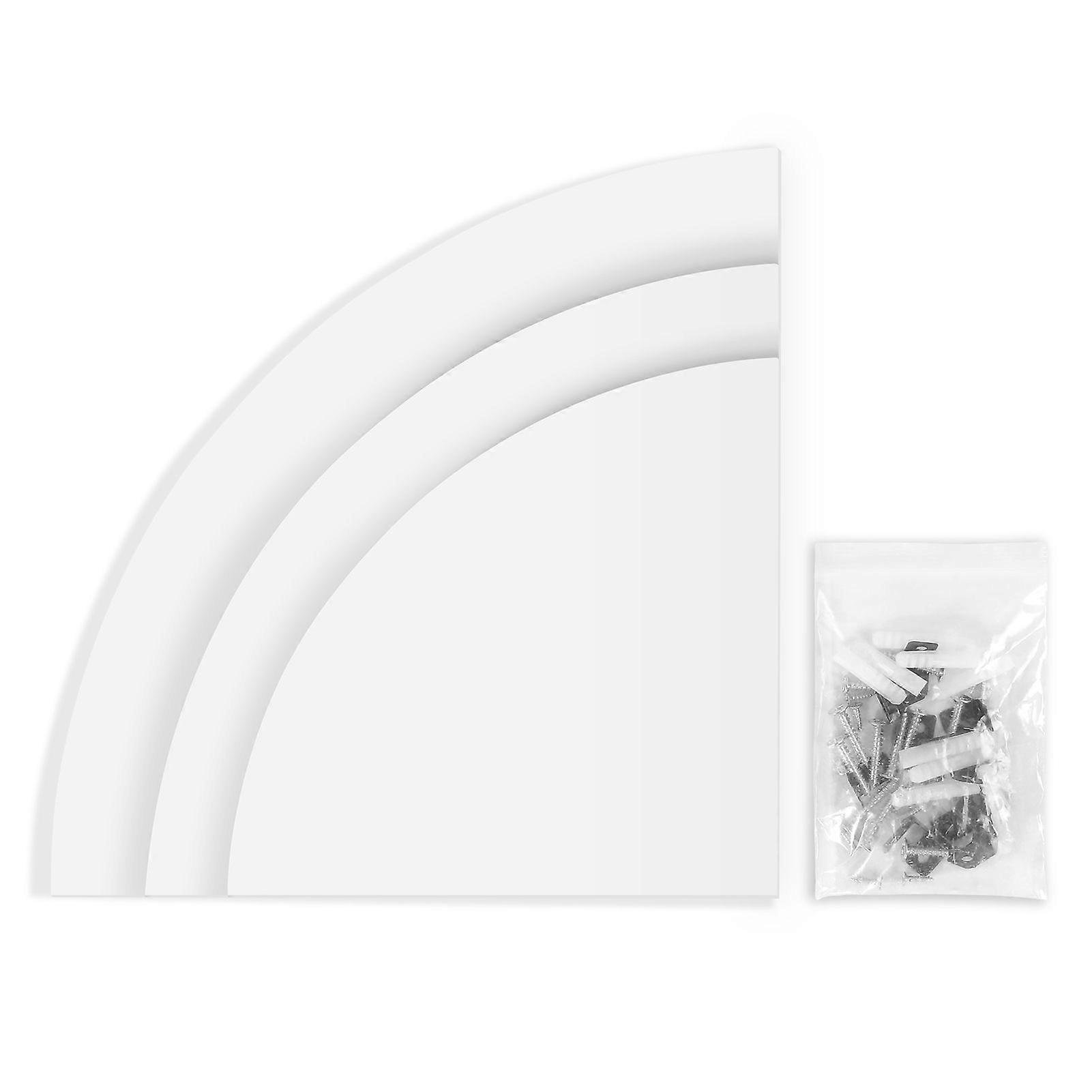 3Pcs επιπλέουσα γωνία ράφι τοίχου τοποθετημένα ράφια αποθήκευσης ράφια εγχώρια διακόσμηση γραφείου επίπλων (19cm, 22cm, 26cm