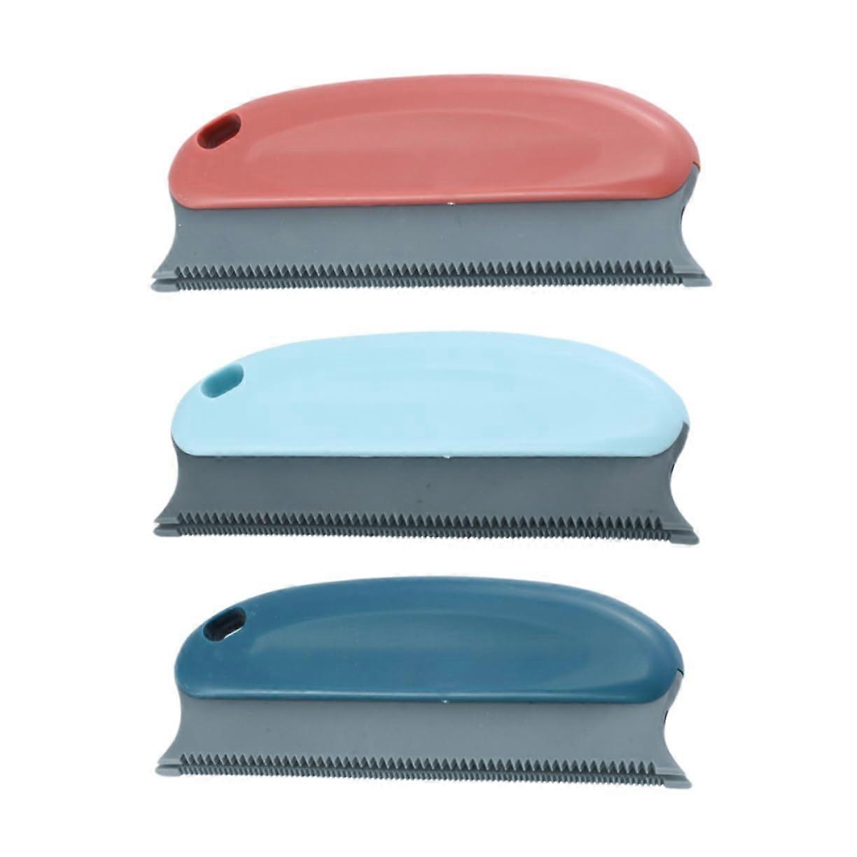 Pet Hair Cleaner Brush Set For Sofa Couch Bed Carpet 3-Pc Lint Remover Small Lightweight For Dogs And Cats