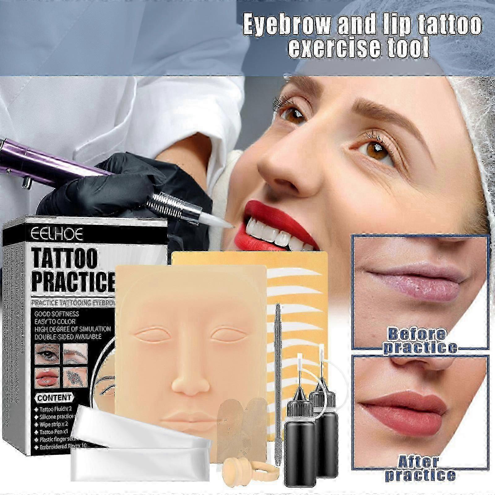 Conjunto de herramientas de práctica de tatuajes de anguila