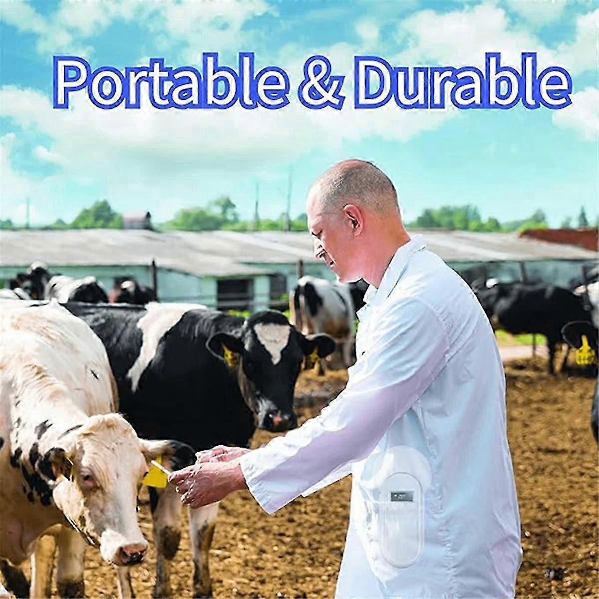 Pocket Reader Pet Chip Scanner Standard Handheld Backlit LCD Tag Reader ID Scanner compatible with Animals and Pets