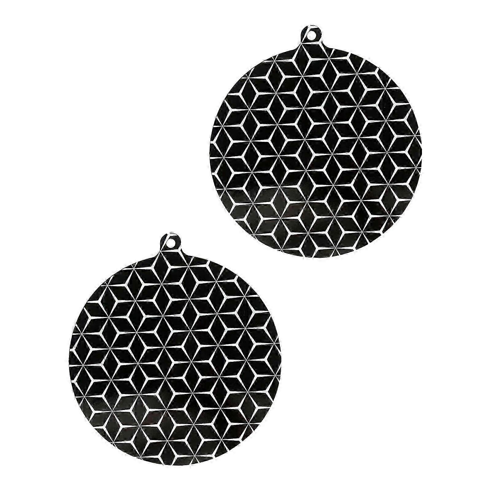 2-Pack Silicone Induction Cooktop Mats, Washable Stove Top Scratch Protector Cover Reusable