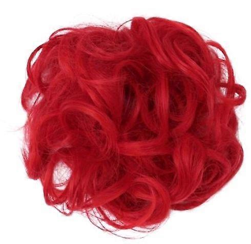 Women's Red Curly Short Wig Gradient Color Adjustable Comfortable Party Wig