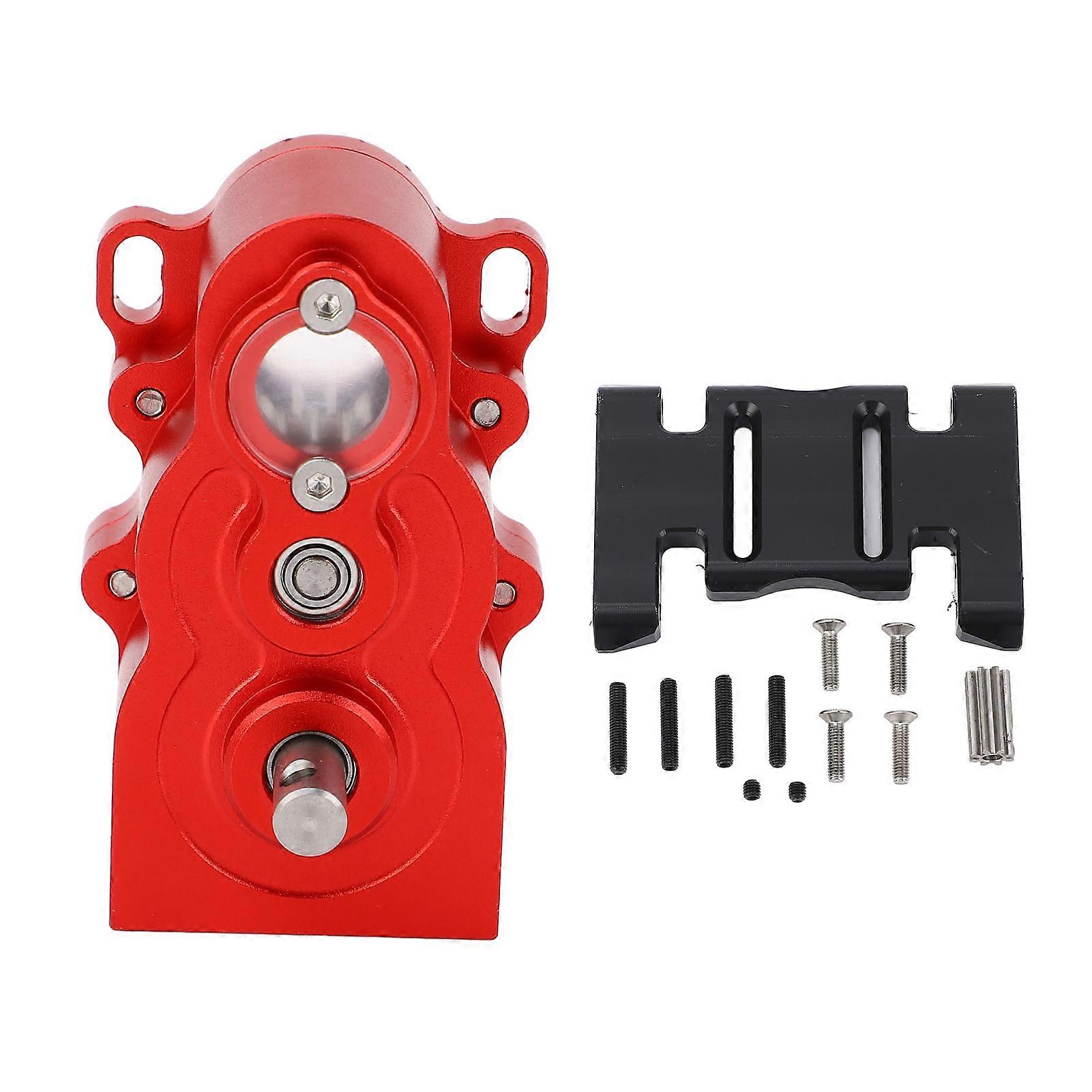 RC Gear Box Motor Aluminum CNC Vertical Gearbox D1RC for SCX10 1/10 Remote Control Car Upgrade Parts Red