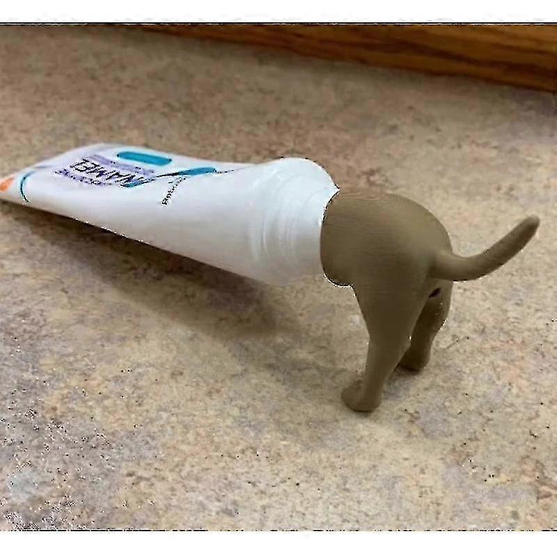 クリエイティブ犬のお尻歯磨き粉キャップうんち