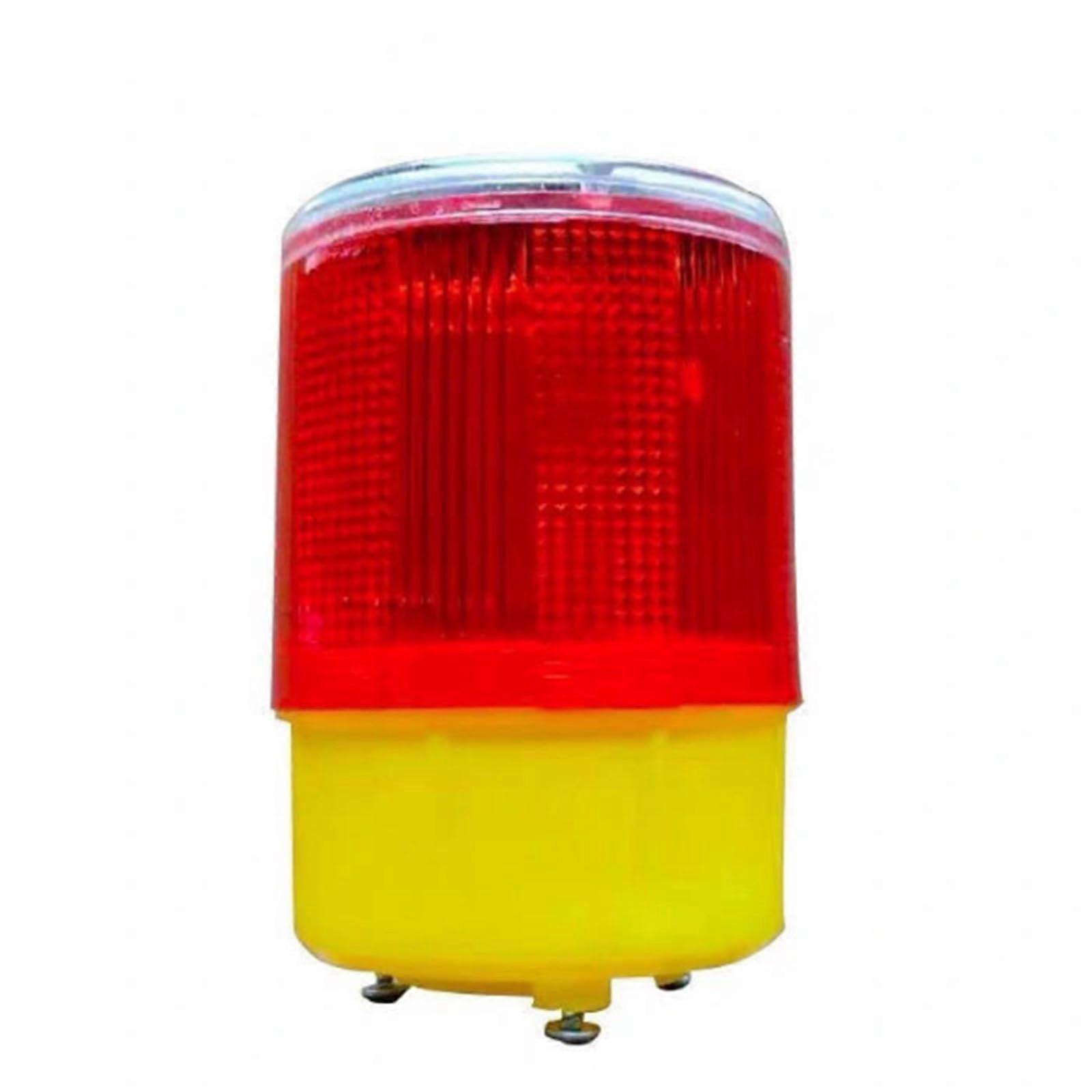 2 Pcs Solar Warning Light Red LED Strobe Light Emergency Safety Flashing Warning Lamp