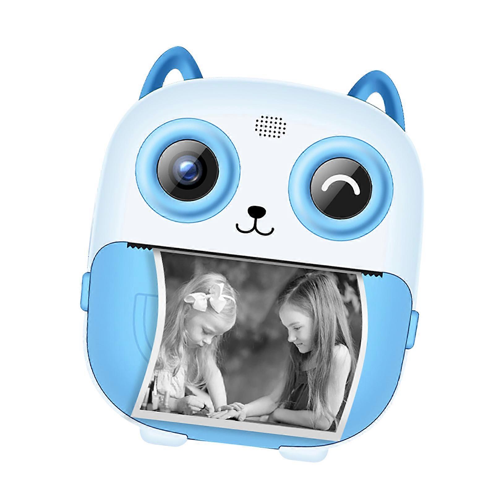 1080P Kids Instant Print Camera Digital Camera for Kids Digital Video Camera Dual Lens 2.4 Inch IPS Screen Built-in Battery with 32GB TF Card USB Car