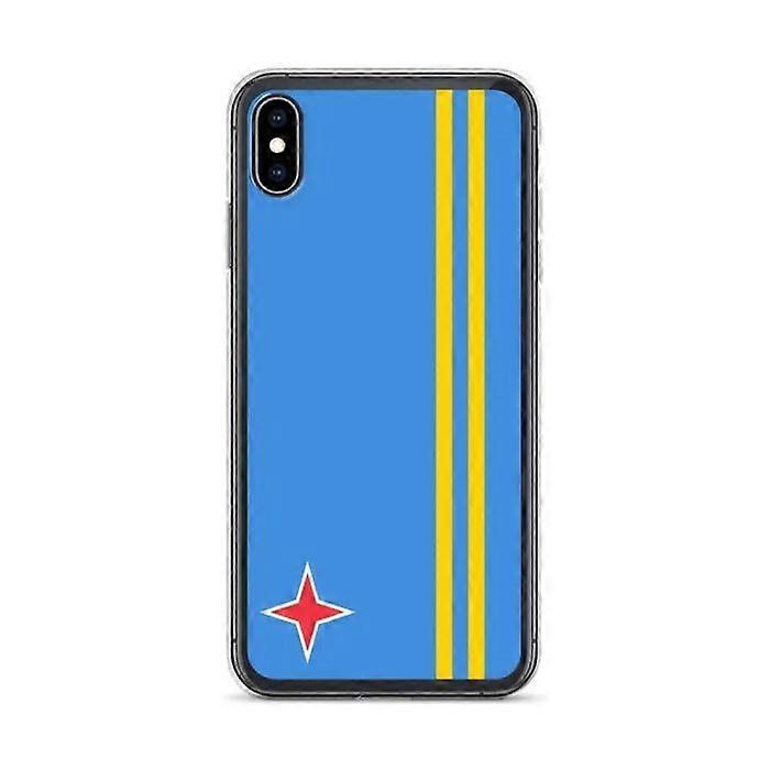 iPhone Case - Aruba Flag - iPhone XS Max - Soft - Multicolor - Slim Design