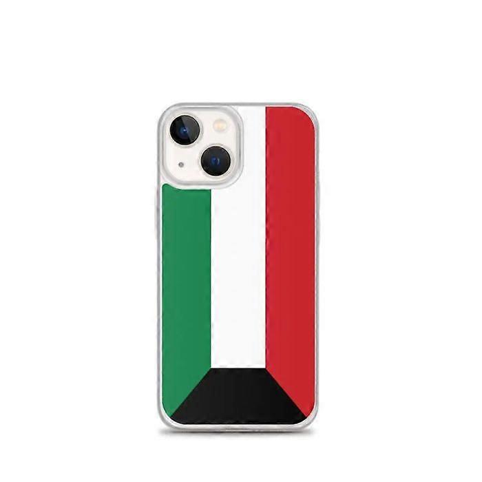 iPhone Case - Kuwait - Flag - Flexible - Multi-Colored - Compatible with iPhone 13 mini